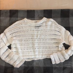 Oversized crop sweater